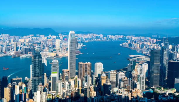 istock Urban Architectural Landscape in Hong Kong 1157888829