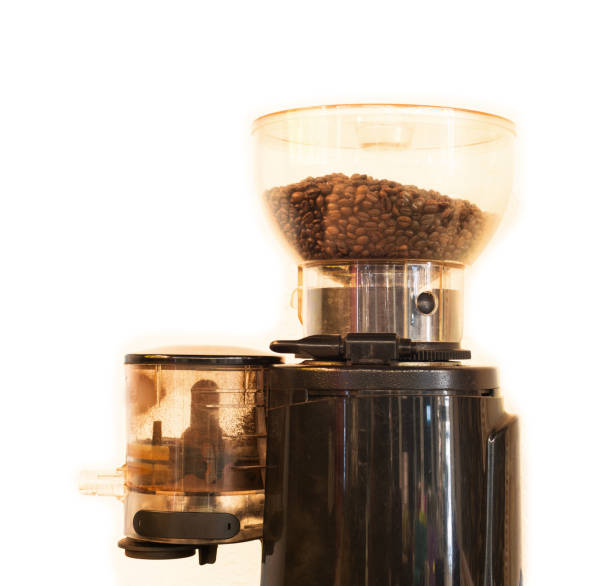 istock the professional coffee grinder, isolated 1157889299