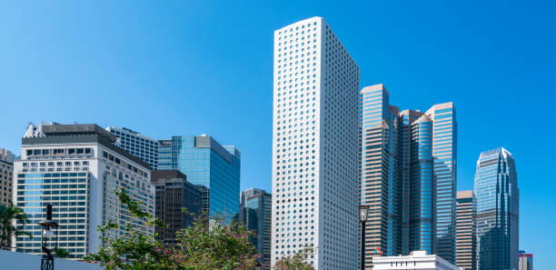 istock Modern office buildings in central Hong Kong 1157889755