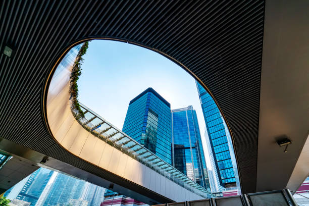 istock Modern office buildings in central Hong Kong 1157890838