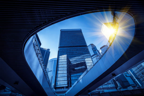 istock Modern office buildings in central Hong Kong 1157890864