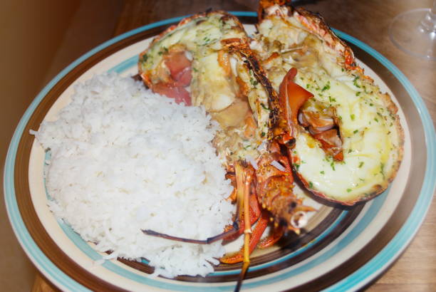 istock A plate of Freshly cooked Crayfish with Rice 1157892477