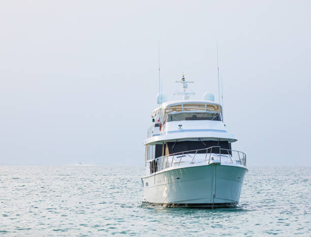 istock Boat anchored in Miami Florida 1157894788