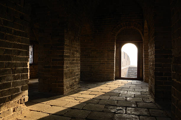 istock Beam in tower of China great wall 115789613