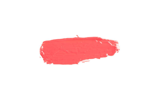 istock Lipstick smear isolated on white background. Makeup products 1157899332