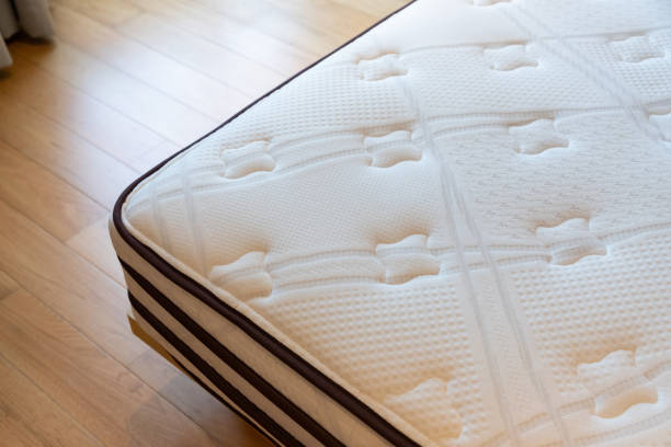istock soft mattress, dust mites on bed,  concept : allergy in bed room. 1157901273