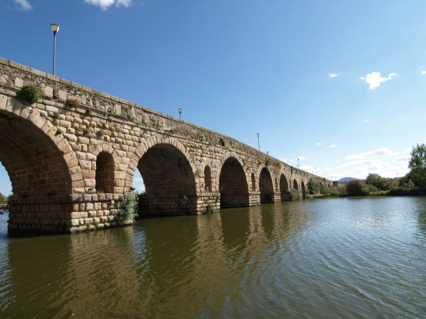 The Roman Bridge at Merida, Spain.