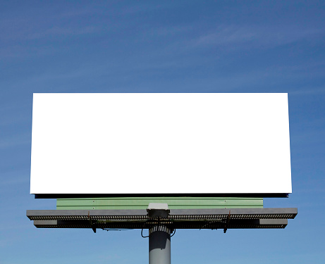 Blank billboard waiting for your advertising message.
