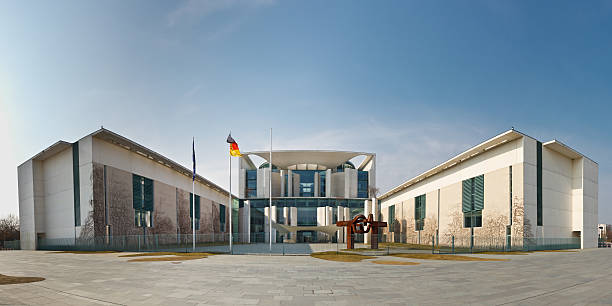 Bundeskanzleramt/Kanzleramt (Chancelaria) em Berlim, Alemanha - foto de acervo