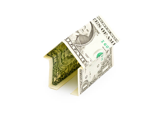 istock simple house from one dollar bank note isolated 115790887