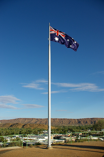 Australian Flag taken on Anzac Hill Alice Springs