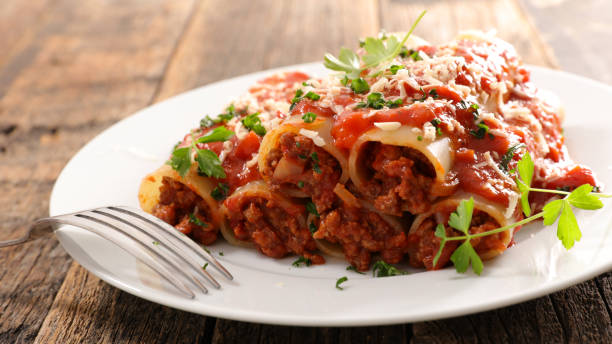 istock cannelloni with beef, tomato sauce and cheese 1157909886