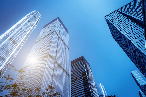 Shenzhen Financial District skyscraper building glass exterior wall