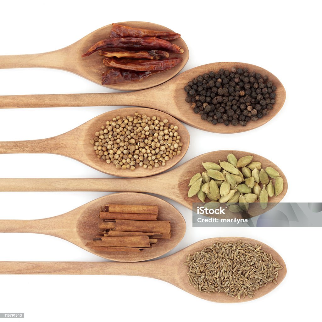 Seis Spice selección - Foto de stock de Alimento libre de derechos