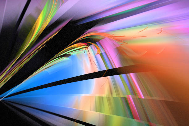 istock Abstract illustration of a fractal pattern on black background 1157913452