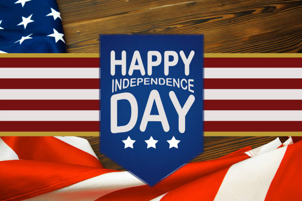Happy Fourth of July USA Flag - Image Happy Fourth of July USA Flag - Image independence day holiday stock pictures, royalty-free photos & images