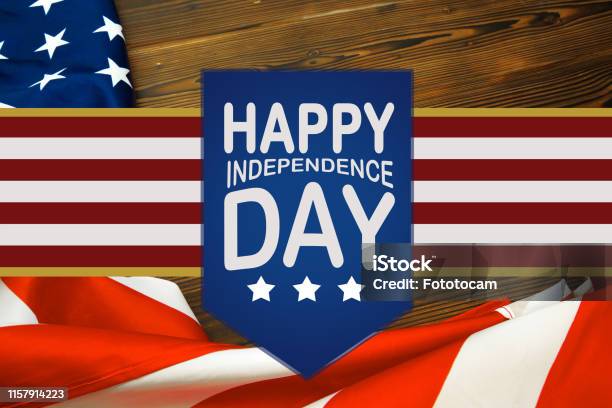 Happy Fourth Of July Usa Flag Image Stock Photo - Download Image Now - Fourth of July, Holiday - Event, American Flag