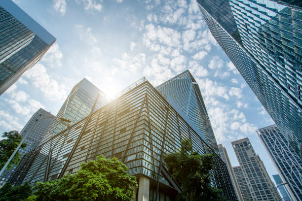istock Shenzhen Financial District skyscraper building glass exterior wall 1157914342