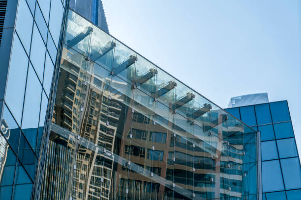 Shenzhen Financial District skyscraper building glass exterior wall