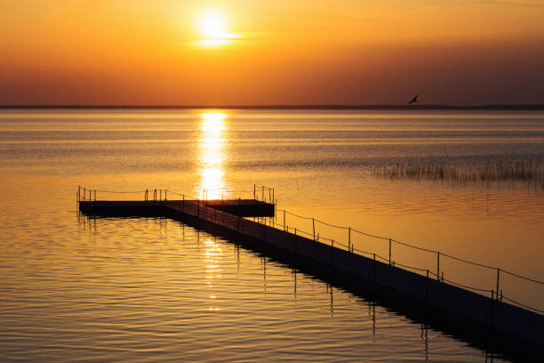 istock pontoon pier at beautiful summer sunset 1157916187