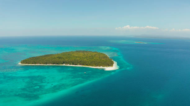 istock Tropical island with sandy beach. Balabac, Palawan, Philippines 1157921782