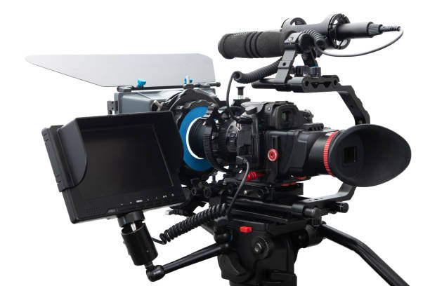 istock slr video camera rig isolated on the white background 1157935984