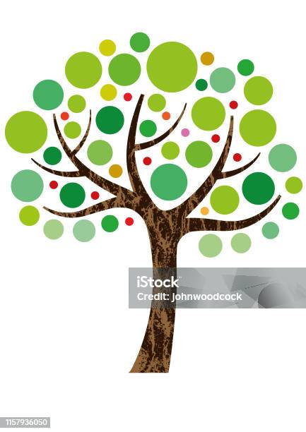 Small Tree Visual Decorative Small Tree Illustration Stock Illustration - Download Image ...