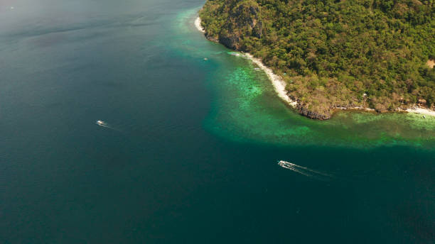 istock Tropical seawater lagoon and beach, Philippines, El Nido 1157937511