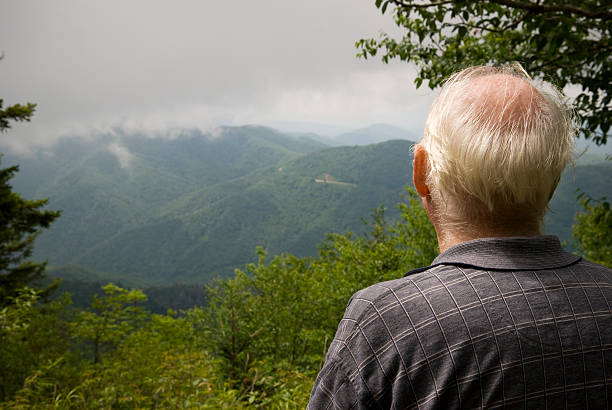 元の男性の山々 - tennessee great smoky mountains great smoky mountains national park north carolina ストックフォトと画像