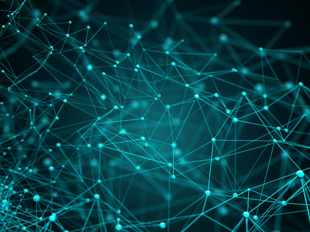 istock 3D abstract background of low poly design with connecting lines and dots 1157945374