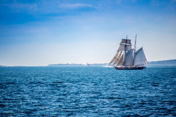 The Bluenose II, a Nova Scotian icon, sails to the small town of Digby.