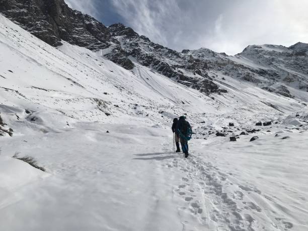 istock Landscape of mountain snow and valley 1157947675