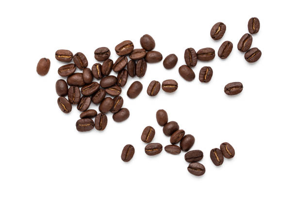 istock top view of coffee beans isolated on white background, 1157950482