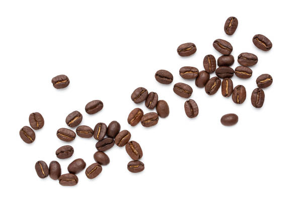 istock top view of coffee beans isolated on white background, 1157950551