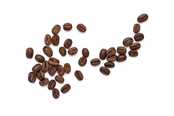 istock top view of coffee beans isolated on white background, 1157950786