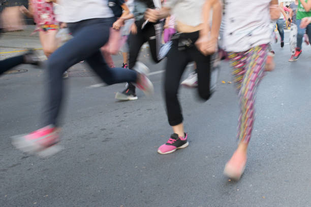 Moments of Triumph: Street Marathon in Action