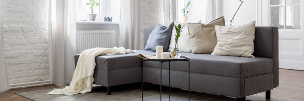 istock Living room with gray sofa 1157953660