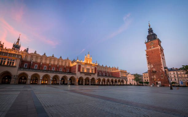 istock Main Square in Krakow at sunrise 1157954717