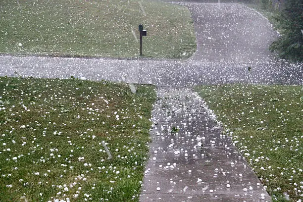 Our area of East Tennessee gets pelted with golf-ball size hail.