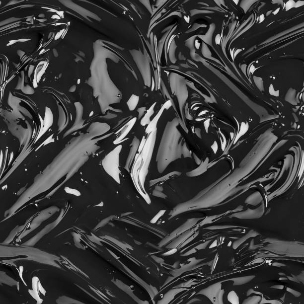 istock Black paint or oil background. Seamless texture 1157958963