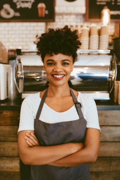 istock Proud coffee shop owner 1157960738