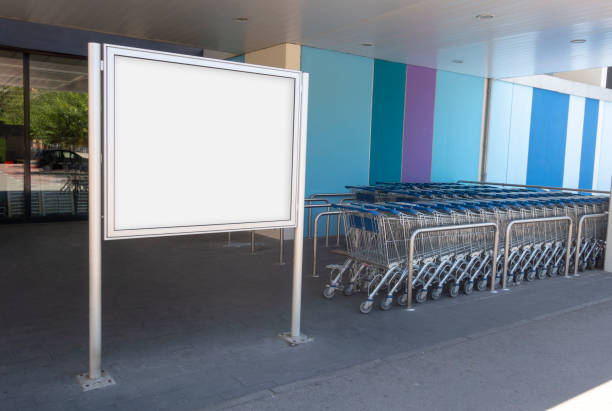 istock Blank billboard in a supermarket 1157960773