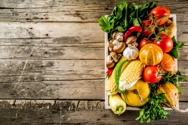 istock Autumn food cooking background 1157964043
