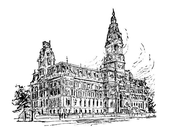 istock Antique illustration of USA: Indianapolis, Indiana - Courthouse 1157968068