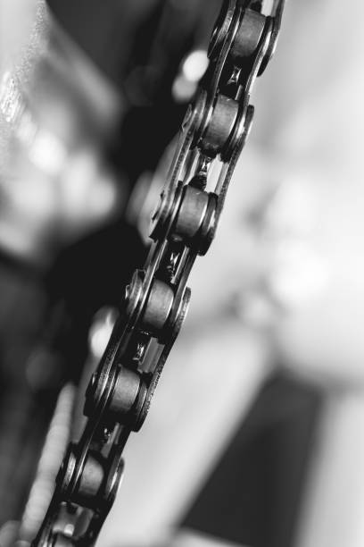 istock Metal dark Bicycle chain 1157969823