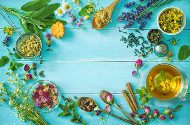 istock Cup of healthy herbal tea 1157970971
