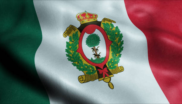 istock Durango City Flag Country Mexico Closeup View 3D Rendering 1157972648