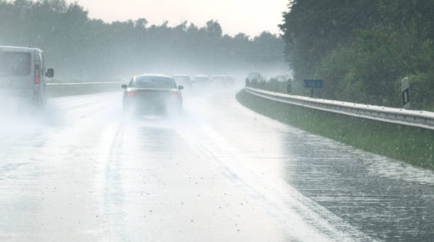 istock Driving in the rain on the highway 1157973842