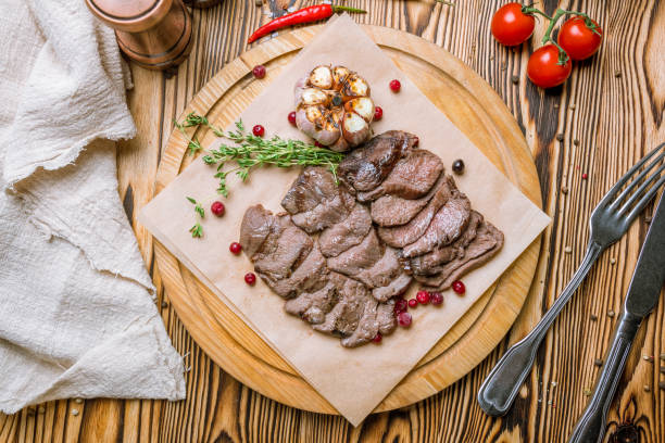 istock fried deer fillet with berry sauce 1157974547