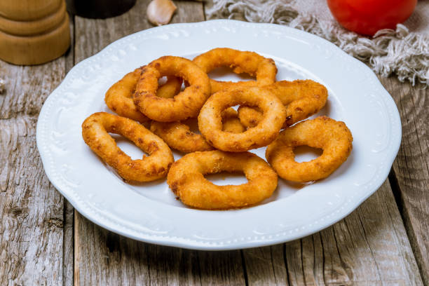 istock Rings of squid in batter with sauce 1157976270